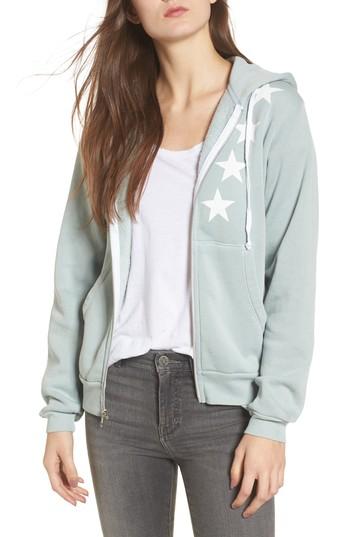 Women's Wildfox Cosmos Regan Zip Hoodie - Blue
