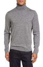 Men's Nordstrom Men's Shop Merino Wool Turtleneck Sweater - Grey