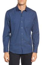 Men's Zachary Prell Santana Check Sport Shirt - Blue