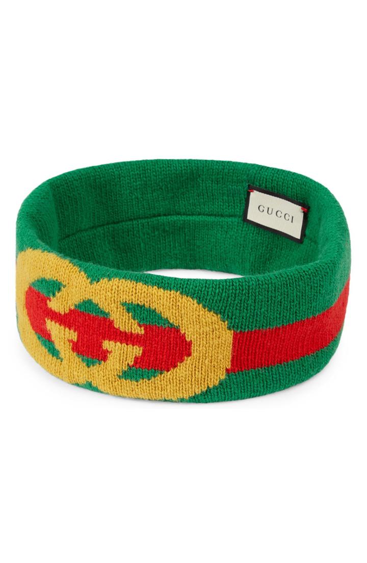 Gucci Gg Lock Web Headband