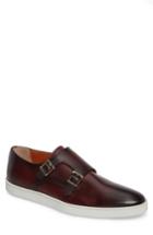 Men's Santoni Fremont Sneaker .5 D - Burgundy