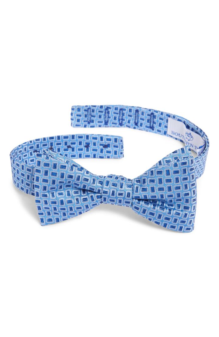 Men's Southern Tide Sanibel Geo Bow Tie, Size - Blue