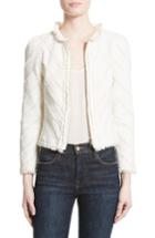 Women's Rebecca Taylor Fringe Tweed Jacket