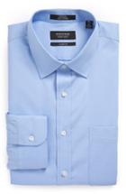 Men's Nordstrom Men's Shop Classic Fit Non-iron Solid Dress Shirt 36 - Blue