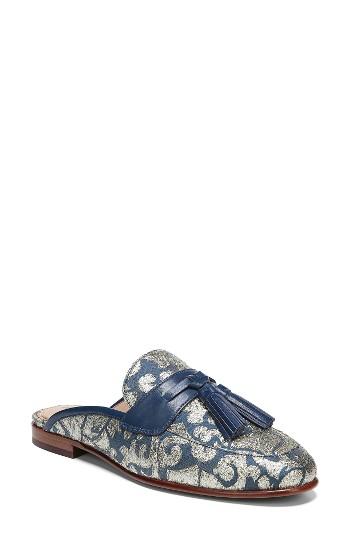Women's Sam Edelman Paris Backless Tassel Loafer .5 M - Blue