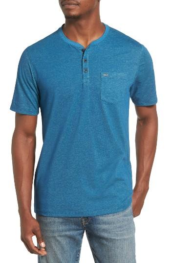 Men's Hurley Lagos 3.0 Dri-fit Henley T-shirt, Size - Blue