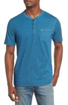 Men's Hurley Lagos 3.0 Dri-fit Henley T-shirt, Size - Blue