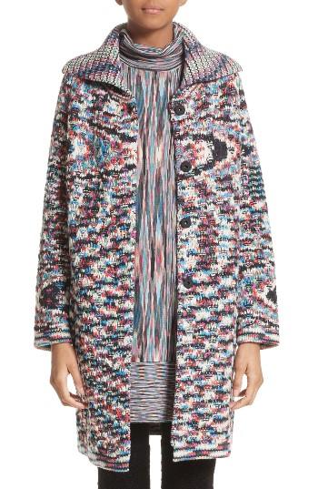 Women's Missoni Space Dye Cashmere Cardigan Us / 40 It - Black