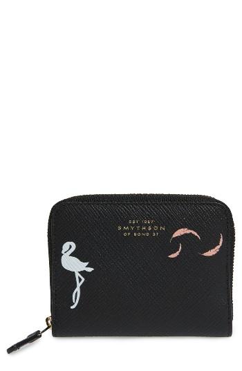 Women's Smythson Flamingo Coin Pouch -