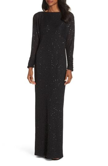 Women's Vince Camuto Sequin Gown (similar To 14w) - Black