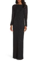 Women's Vince Camuto Sequin Gown (similar To 14w) - Black