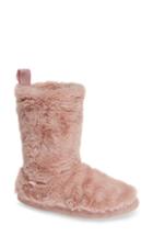 Women's Joules Faux Fur Slipper Sock - Pink