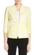 Women's Ming Wang Houndstooth Knit Jacket