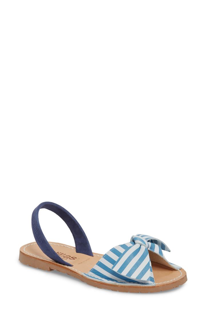 Women's Solillas Bow Sandal Us / 37eu - Blue