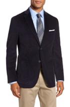 Men's Jkt New York Trim Fit Stretch Cotton Corduroy Sport Coat R - Blue