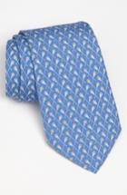 Men's Vineyard Vines Lacrosse Silk Tie, Size - Blue