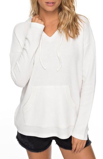Women's Roxy Sedona Thermal Hooded Top - Ivory