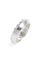 Men's Stampd Crown Sterling Silver Ring