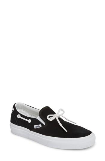 Women's Vans Ua Lacey 72 Slip-on Boat Sneaker .5 M - Black
