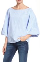 Women's Halogen Blouson Bell Sleeve Top, Size - Blue