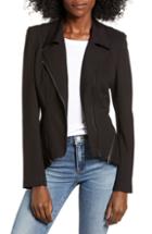 Women's Blanknyc Zip Detail Fitted Ponte Jacket - Black