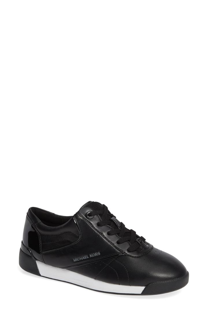 Women's Michael Michael Kors Addie Lace-up Sneaker .5 M - Black