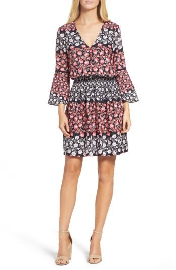 Women's Eliza J Print Bell Sleeve Dress