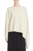 Women's Mm6 Maison Margiela Asymmetrical Side Drape Sweatshirt