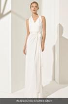 Women's Rosa Clara Couture Pamela Silk Knit Column Gown, Size In Store Only - Ivory