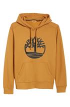 Men's Timberland Logo Hoodie Sweatshirt - Brown