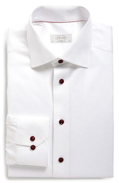 Men's Eton Contemporary Fit Dress Shirt - White