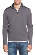 Men's Victorinox Swiss Army 'lieutenant' Half Zip Sweater, Size - Blue
