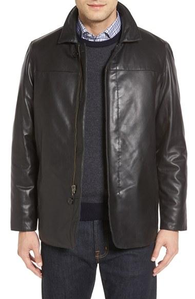 Men's Missani Le Collezioni Reversible Lambskin Leather & Quilted Wool Jacket