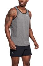 Men's Under Armour Threaborne Swyft Fit Tank, Size Small - Grey