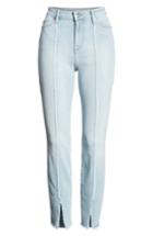 Women's Good American Good Legs High Waist Raw Seam Crop Skinny Jeans - Blue