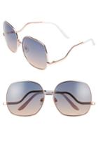 Women's Bp. 63mm Ombre Square Sunglasses - Gold/ Blue