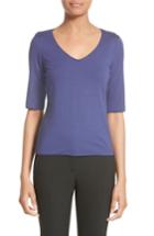 Women's Armani Collezioni Stretch Jersey Tee Us / 40 It - Purple