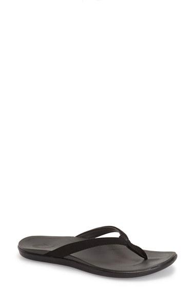 Women's Olukai 'ho Opio' Flip Flop M - Black
