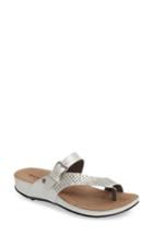 Women's Romika 'fidschi 34' Studded Thong Sandal -5.5us / 36eu - Metallic