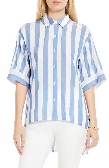 Women's Vince Camuto Oversized Stripe Shirt - Blue