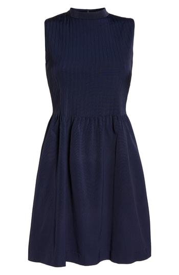 Women's J.crew High-neck Stretch Faille Dress