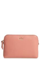 Kate Spade New York Jackson Street - Small Briley Leather Cosmetics Bag, Size - Mauve Rose