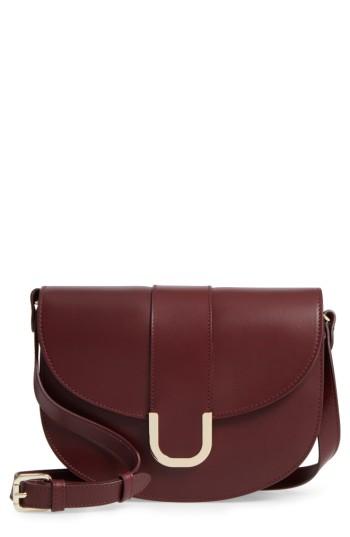 A.p.c. Soho Calfskin Leather Saddle Bag -
