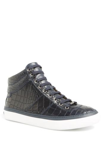 Men's Jimmy Choo Belgravia High Top Sneaker Us / 39eu - Blue