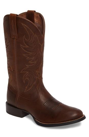 Men's Ariat Sport Horsemen Cowboy Boot M - Brown