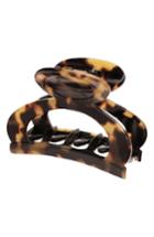 France Luxe Cutout Jaw Clip, Size - Brown