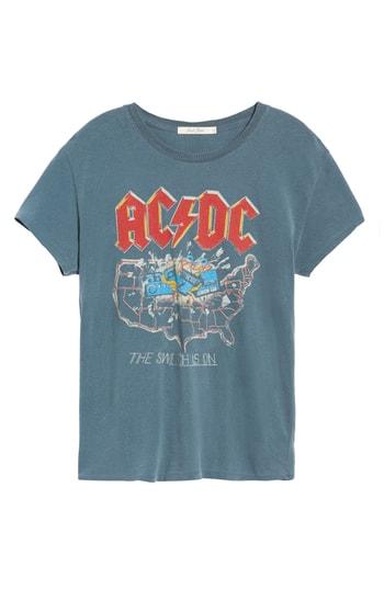 Women's Junk Food Ac/dc The Switch Is On Tee