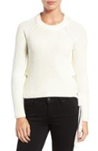 Women's Willow & Clay Side Tie Crop Sweater - Ivory