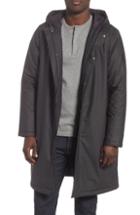 Men's Rains Thermal Hooded Raincoat - Black