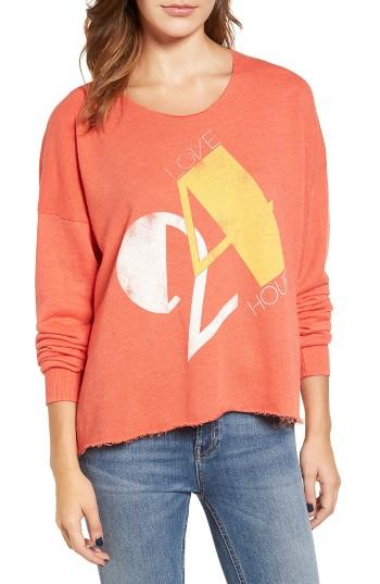 Women's Wildfox Love 24/7 Sweatshirt - Red